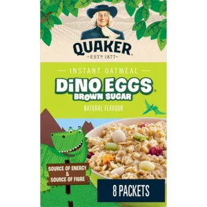Quaker Dino Eggs Instant Oatmeal, 304g