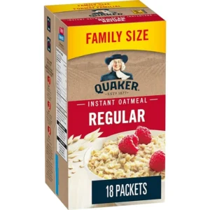 Quaker Instant Oats Hot Cereal Regular, 504 GM