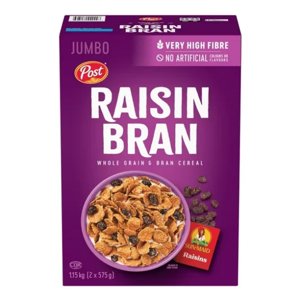 RAISIN BRAN 1.15KG, POST RAISIN BRAN JUMBO SIZE