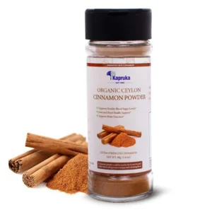 Real Ceylon Cinnamon, 100% Pure Organic Ground Ceylon Cinnamon Powder in Glass Jar with Plastic Shaker/Sprinkle Bottle. | 1.41 oz