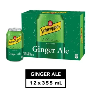 Schweppes Ginger Ale 12 x 355 mL, Cans, 12x355mL