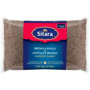Sitara Brown Lentils, 1.81 kg (4 lb)