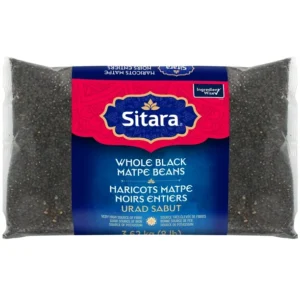 Sitara Whole Black Matpe Beans, 3.62 kg (8 lb)