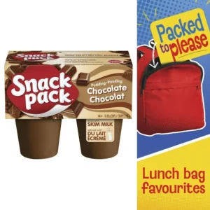 Snack Pack® Chocolate Pudding Cups, 4 pack, 4 x 99g Cups, 396 g