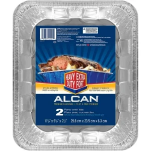 Alcan™ Premium Half Size Steam Table Pan Roaster Aluminum Foil Pan, 2 Count