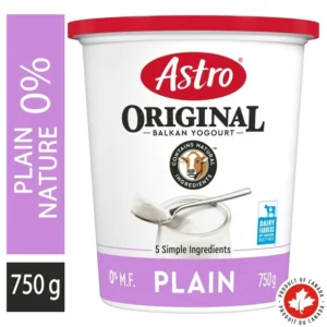 Astro Original Yogurt Plain 0% 750g, Balkan Style, 750 g
