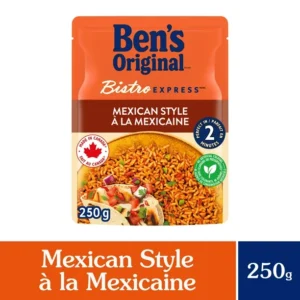 BEN'S ORIGINAL BISTRO EXPRESS Mexican Style Rice Side Dish, 250g Pouch, Perfect Every Time™