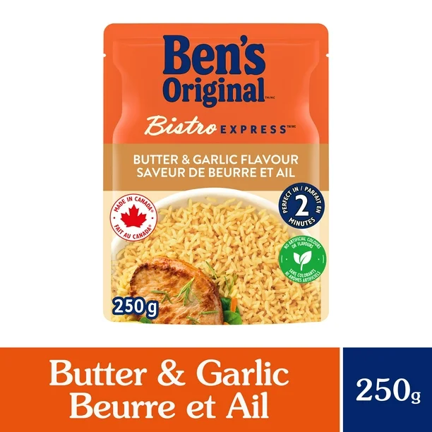 Ben's Original™ Bistro Express Butter & Garlic Flavour, 250g, Perfect Every Time™