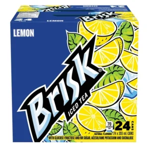 Brisk Lemon Iced Tea 24 x 355mL, Cans, 24x355mL