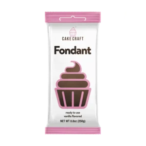 Cake Craft Rolled Fondant – Brown, 250g (8.8 oz), Vanilla Flavored, Easy-to-Use for Cake Decorating, Cookies & Cupcakes, Cake Craft Rolled Fondant – Brown, 250g (8.8 oz)