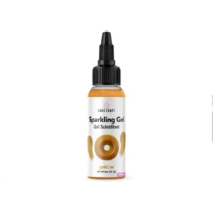 Cake Craft Sparkle Gel – Gold, 113.4g (4 oz), Edible Glitter Gel for Decorating Cakes, Cupcakes, Cookies & Treats