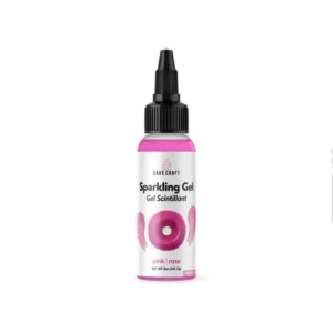 Cake Craft Sparkle Gel – Pink, 113.4g (4 oz), Edible Glitter Icing Gel for Baking, Cake & Cookie Decoration