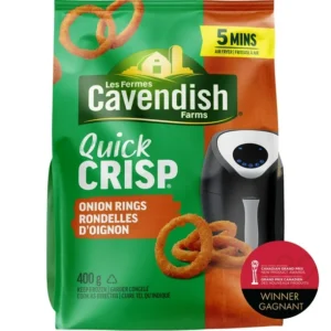 Cavendish Farms Quick Crisp Onion Rings | Made in Canada | Proud Canadian Company, 400 g
