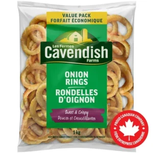 Cavendish Farms Restaurant Style Crispy Sweet Onion Rings | Made in Canada | Proud Canadian Company, 1 kg