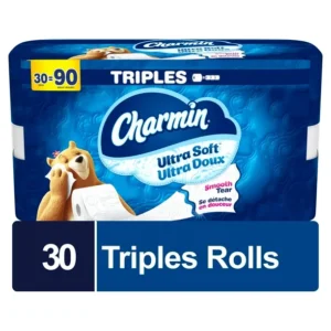 Charmin Ultra Soft Toilet Paper 30 Triple Rolls Per Roll, 30CT