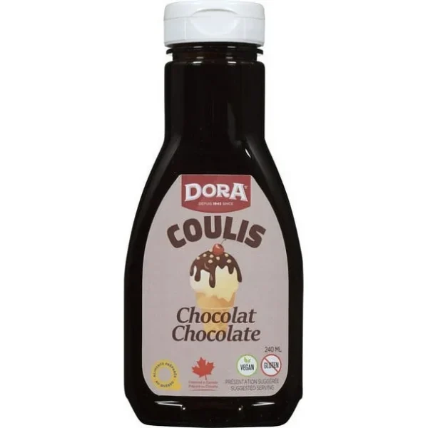 Chocolate coulis Dora, Chocolate coulis Dora 12-240ml