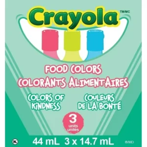 Crayola Food Colors, Colors of Kindness, 3PK, Food Color