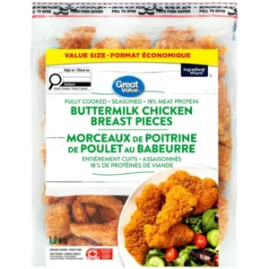 Great Value Buttermilk Chicken Breast Pieces, 1.2 kg