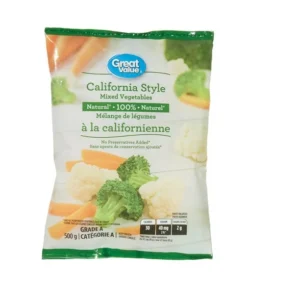 Great Value California Style Mixed Vegetables, 500 g