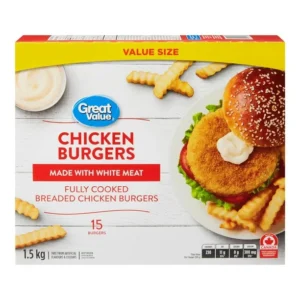 Great Value Chicken Burgers (Value Size), 1.5 kg