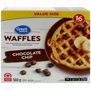 Great Value Chocolate Chip Waffles, 560 g