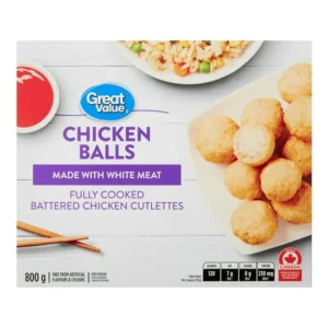 Great Value Frozen Chicken Balls, Great Value Frozen Chicken Balls 800g