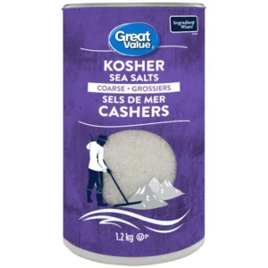 Great Value Kosher Coarse Sea Salts, 1.2 kg
