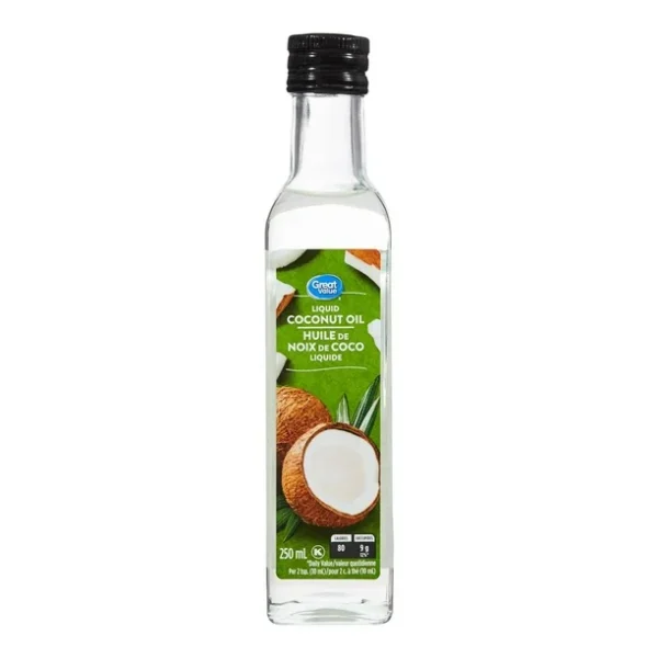 Great Value Liquid Coconut Oil, 250 mL