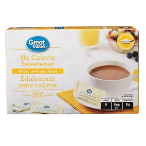 Great Value No Calorie Sweetener - with Sucralose, 200 packets, sucralose
