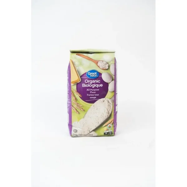 Great Value Organic All-Purpose Flour, Unbleached, enriched 2.5 kg