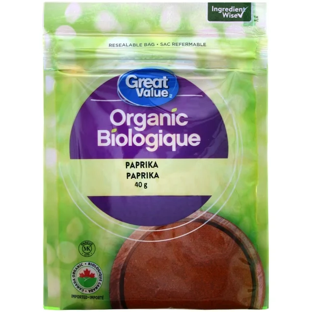 Great Value Organic Paprika, 40 g