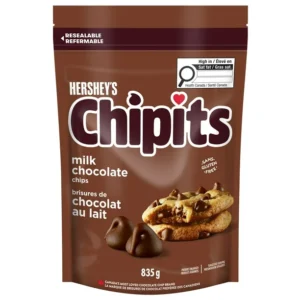 HERSHEY'S CHIPITS Milk Chocolate Chips, 835g