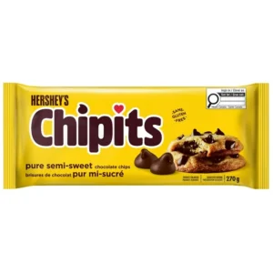 HERSHEY'S CHIPITS Pure Semi-Sweet Chocolate Chips, 270g