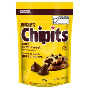 HERSHEY'S CHIPITS Pure Semi-Sweet Chocolate Chips, 925g