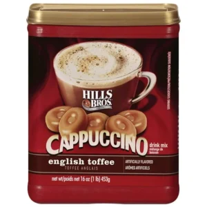 Hills Bros Cappuccino English Toffee Drink Mix, 453 g