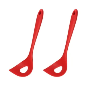 Hyasfey 2Pcs Meatball Maker Tool Non Stick Silicone Meatball Scoop Ball Fish Ball Spoon with Handles Kitchen Manual Meatball Press Spoon