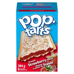Kellogg's Pop-Tarts toaster pastries, Frosted Strawberry 384 g - 8 pastries, Toaster pastries