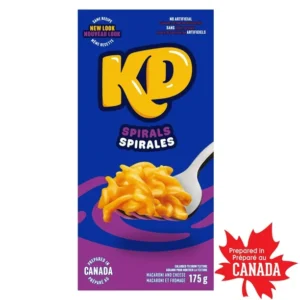 Kraft Dinner Macaroni & Cheese Spirals, Shelf-Stable, 175g