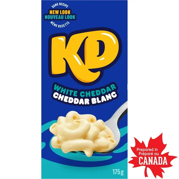 Kraft Dinner White Cheddar Macaroni & Cheese, Shelf-Stable, 175g