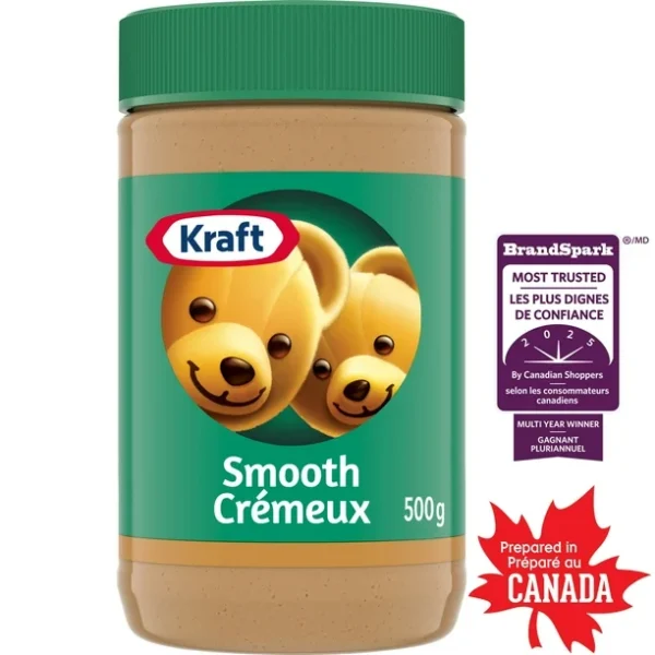 Kraft Smooth Peanut Butter, 500 G Jar, 500g