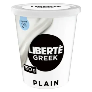 Liberté Greek 2% Yogurt, Plain, High Protein, 750 g, 750 g