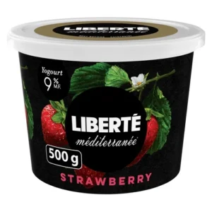 Liberté Méditerranée 9% Yogurt, Strawberry, 500 g, 500 g