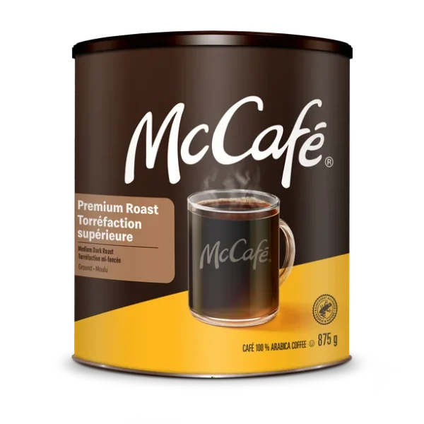 McCafé Premium Medium Dark Roast, Ground Coffee, 875g, 875g