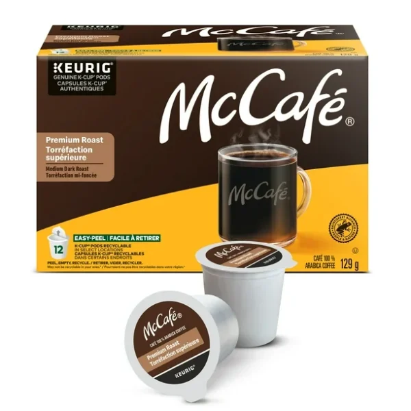 McCafé Premium Medium Dark Roast, K-Cup Coffee Pods, 12 count