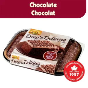 McCain® Deep'n Delicious® Chocolate Cake, Made in Canada from domestic and imported ingredients, 510g