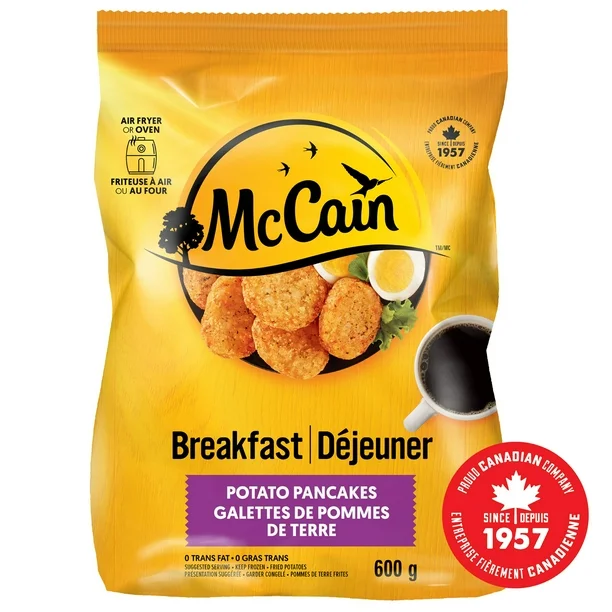 McCain® Potato Pancakes, Made in Canada from domestic and imported ingredients, 600g