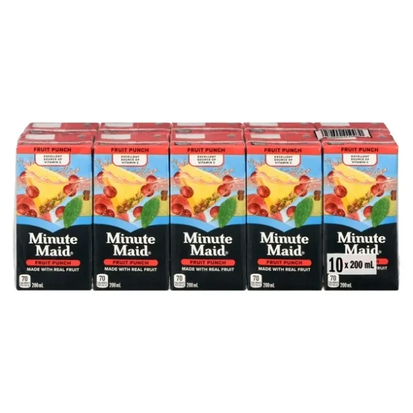 Minute Maid Fruit Punch Cartons, 200 mL, 10 Pack, 200 x mL