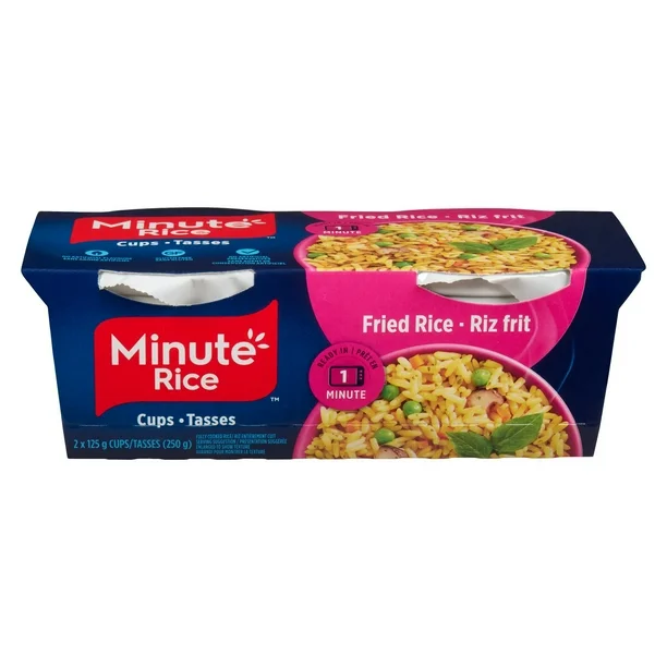Minute Rice Fried Rice Cups 2x125g (250g), Minute Rice Fried Rice Cups 250g