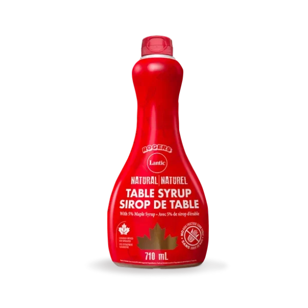 Natural Table Syrup with 5% Maple Syrup Bottle 710ml, R/L Syrup with 5% Maple 710ML