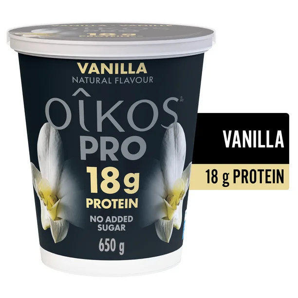 Oikos Pro Yogurt, Vanilla, High Protein, 650g